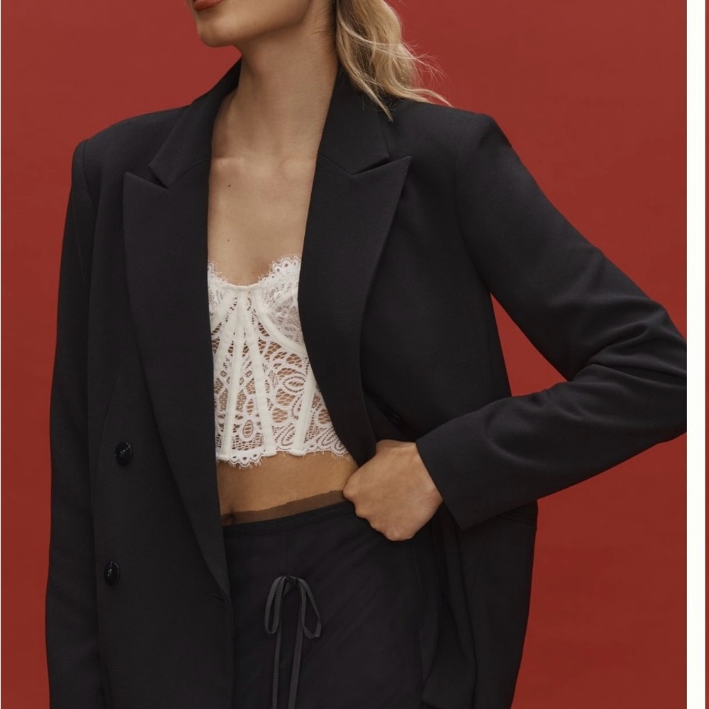 Maeve oversized Black Blazer NWOT. Size small more like M/L